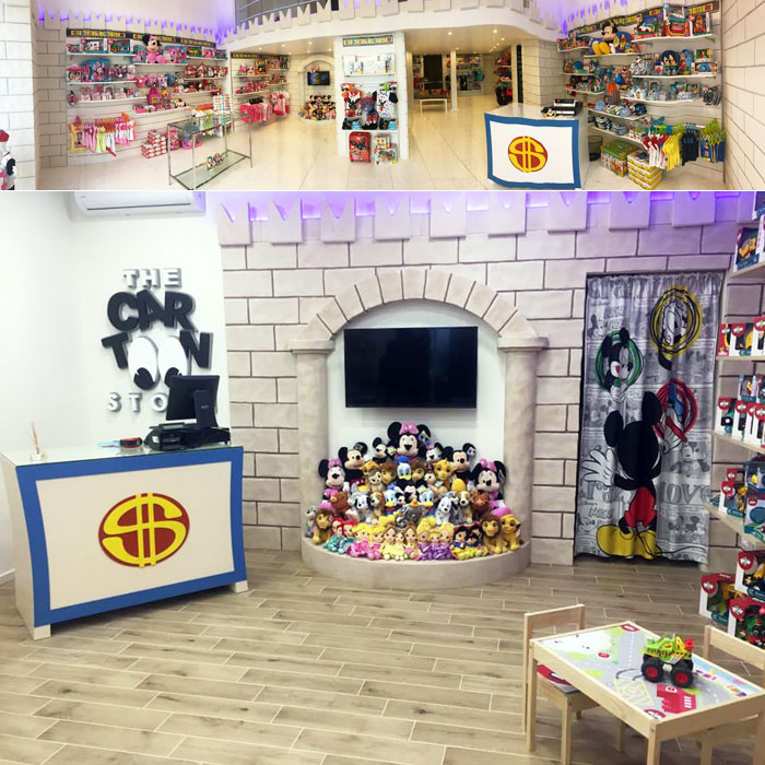 cartoon store franchising accessori moda