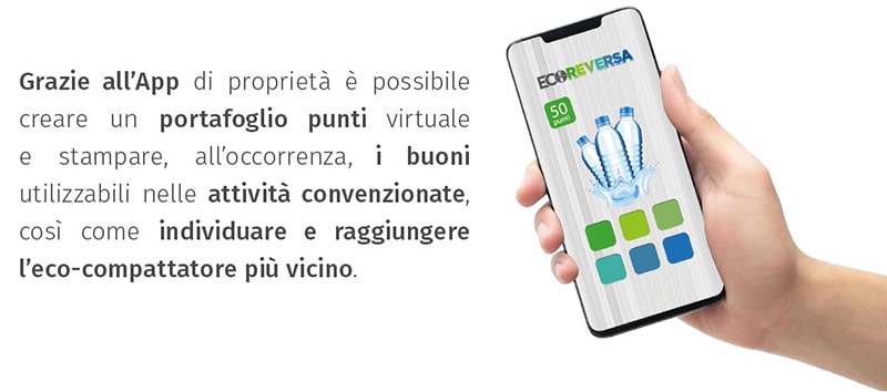 ecoreversa app franchising riciclo ecocompattatori