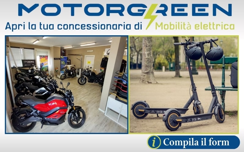 MotorGreen franchising bici moto monopattini elettrici