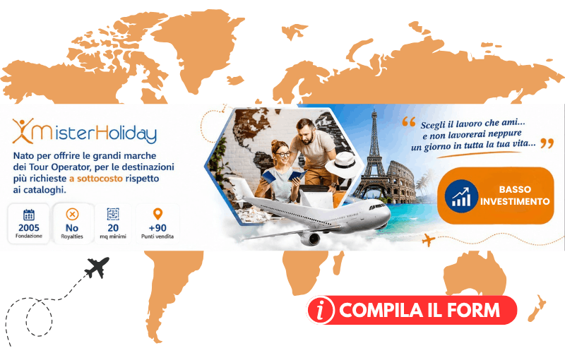 mister holiday franchising agenzie viaggi
