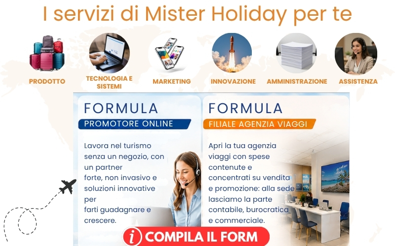 mister holiday franchising agenzie viaggio turismo